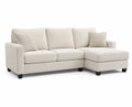 Ecksofa Mikrofaser Beige 270x160x85 cm