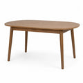 Esstisch Oval Eichenholz Braun 150x90x75cm