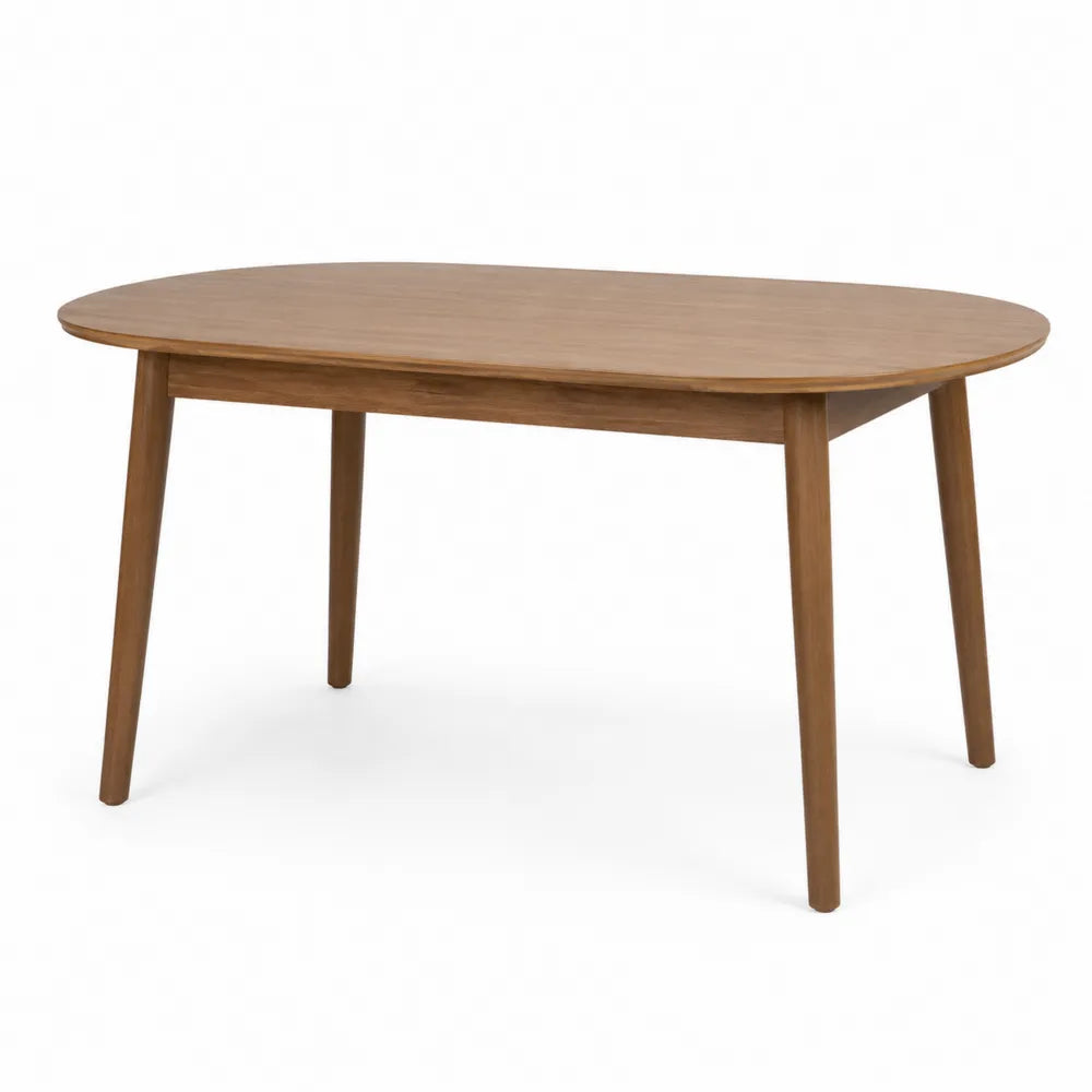 Esstisch Oval Eichenholz Braun 150x90x75cm