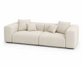 3-Sitzer Sofa Textil Beige