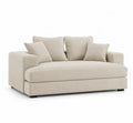 2-Sitzer Sofa aus Polyester mit Kissen Beige